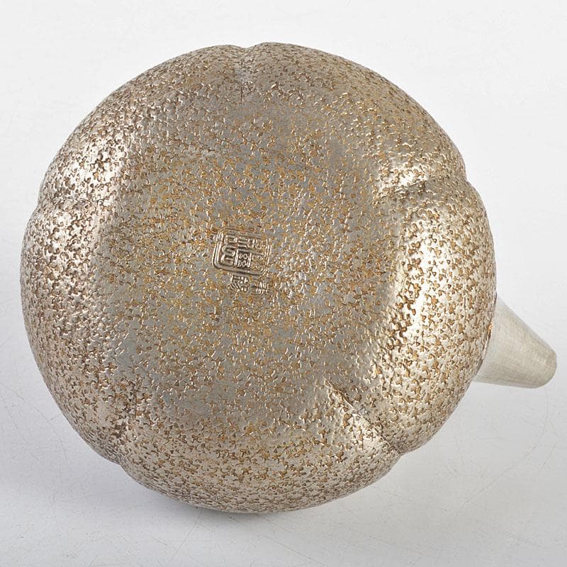 煎茶道具　継山造　本錫　急須　茶壷　約167g　箱付　M　R4802