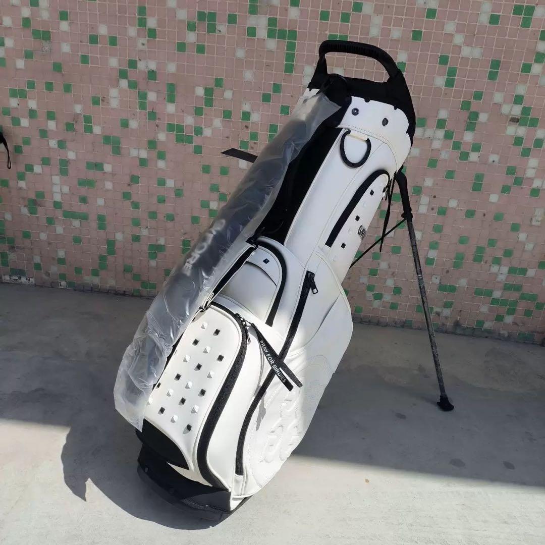 【新品】G/FORE ジーフォア キャディバッグ ホワイト スタッズ