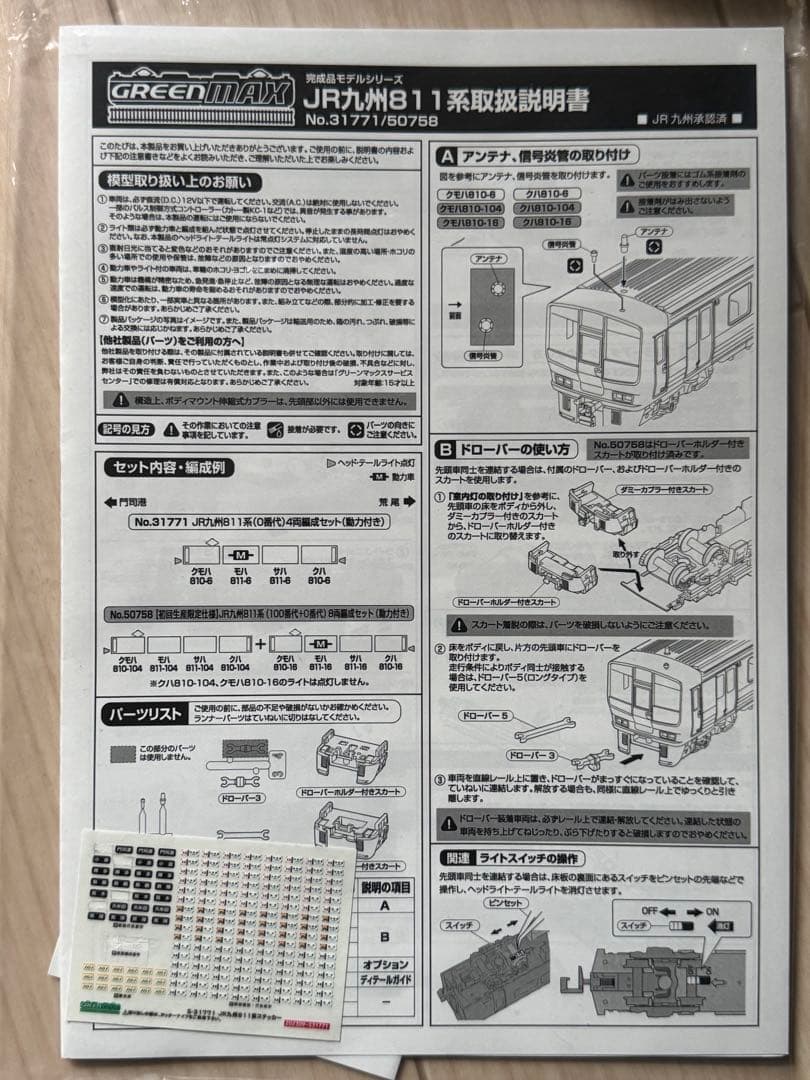 グリーンマックス【初回限定】JR九州811系 8両編成セット