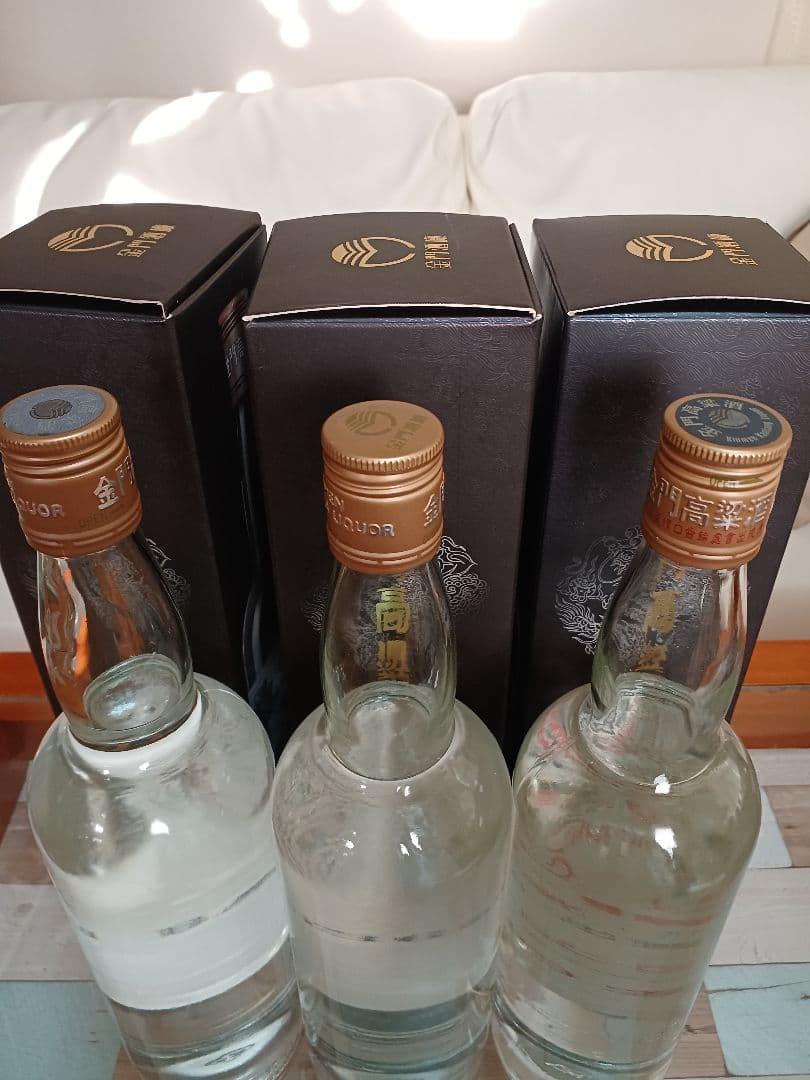 金門高粱酒 58% 2005-2010年 3本 中国酒 白酒 五粮液 貴州茅台酒