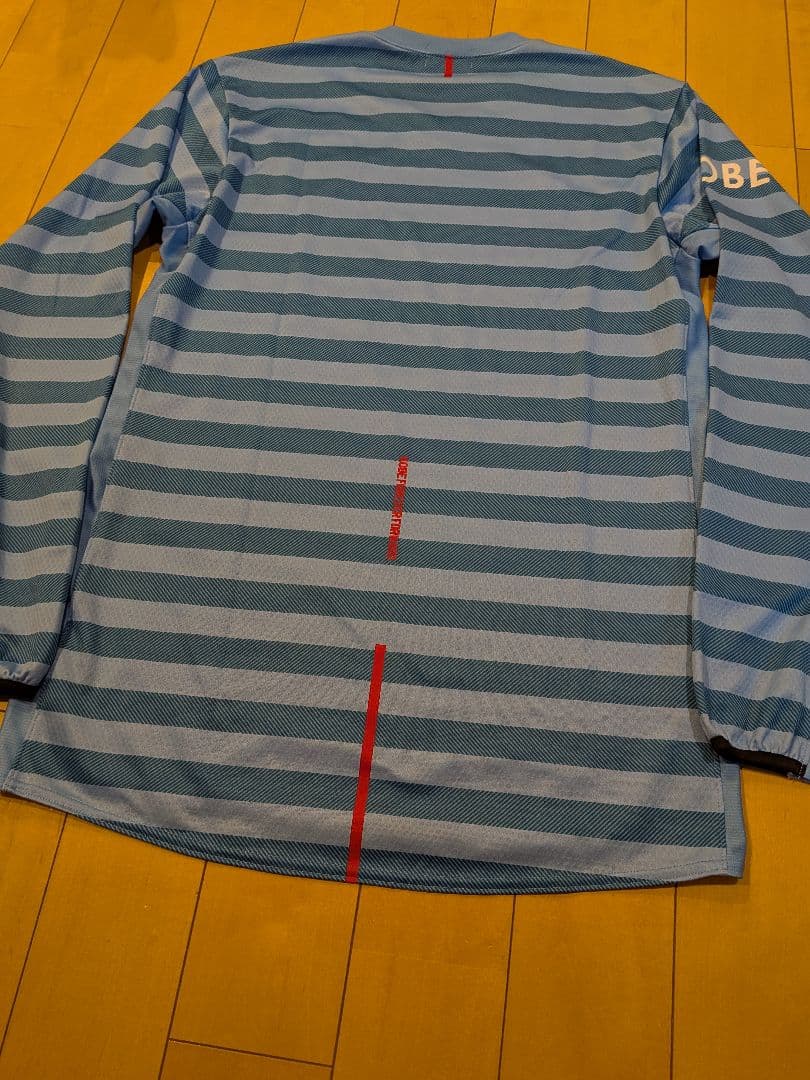 2019ヴィッセル神戸GKユニフォーム長袖 水色 ストライプ