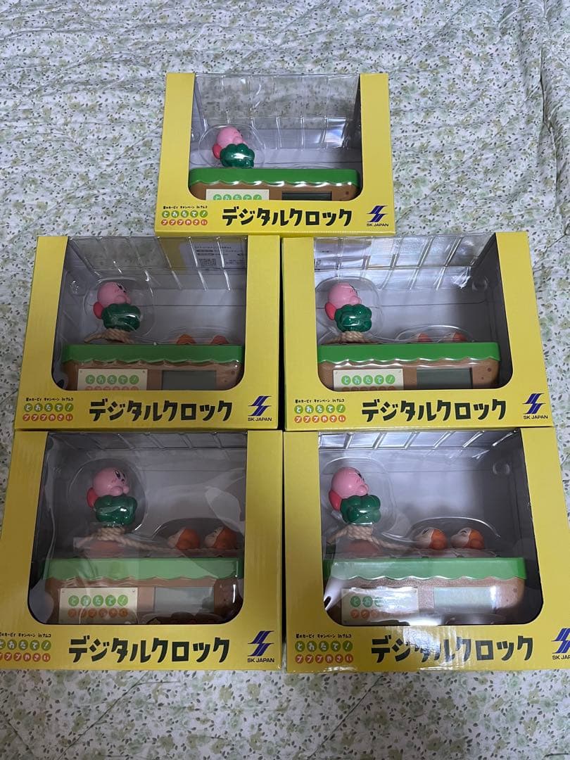 ナムコ限定　星のカービィ とれたて！プププやさい デジタルクロック　5点セット