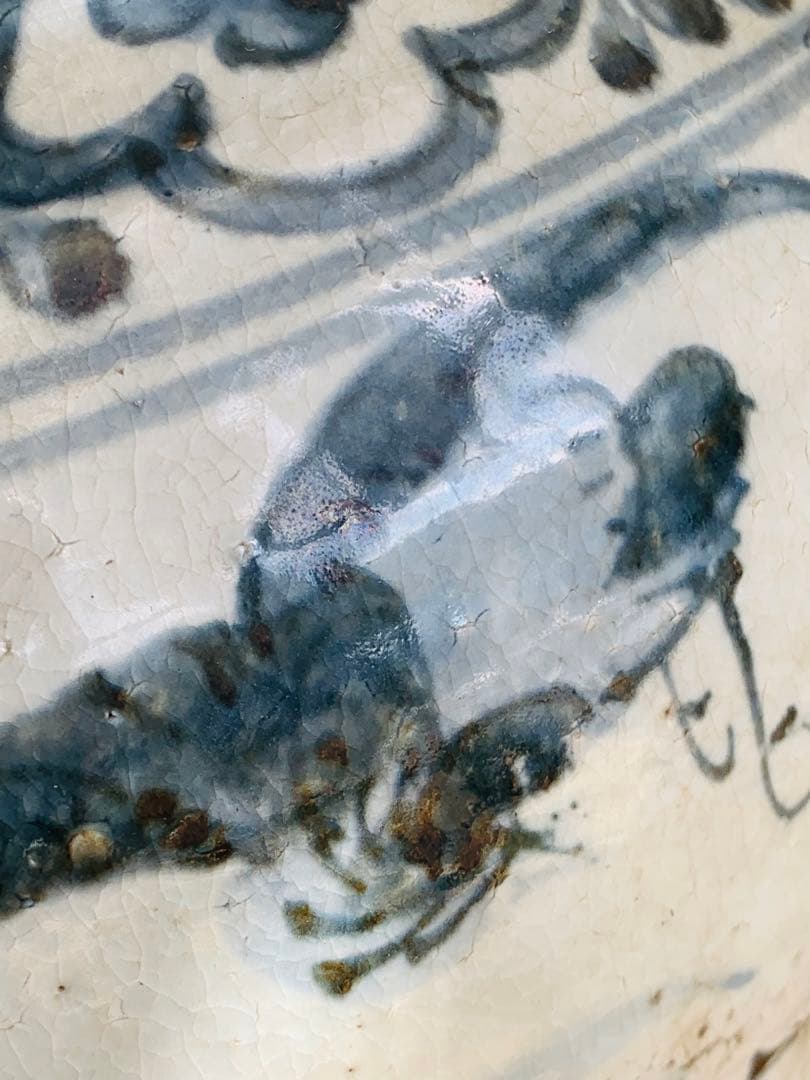 中国明時代早期染付大缶