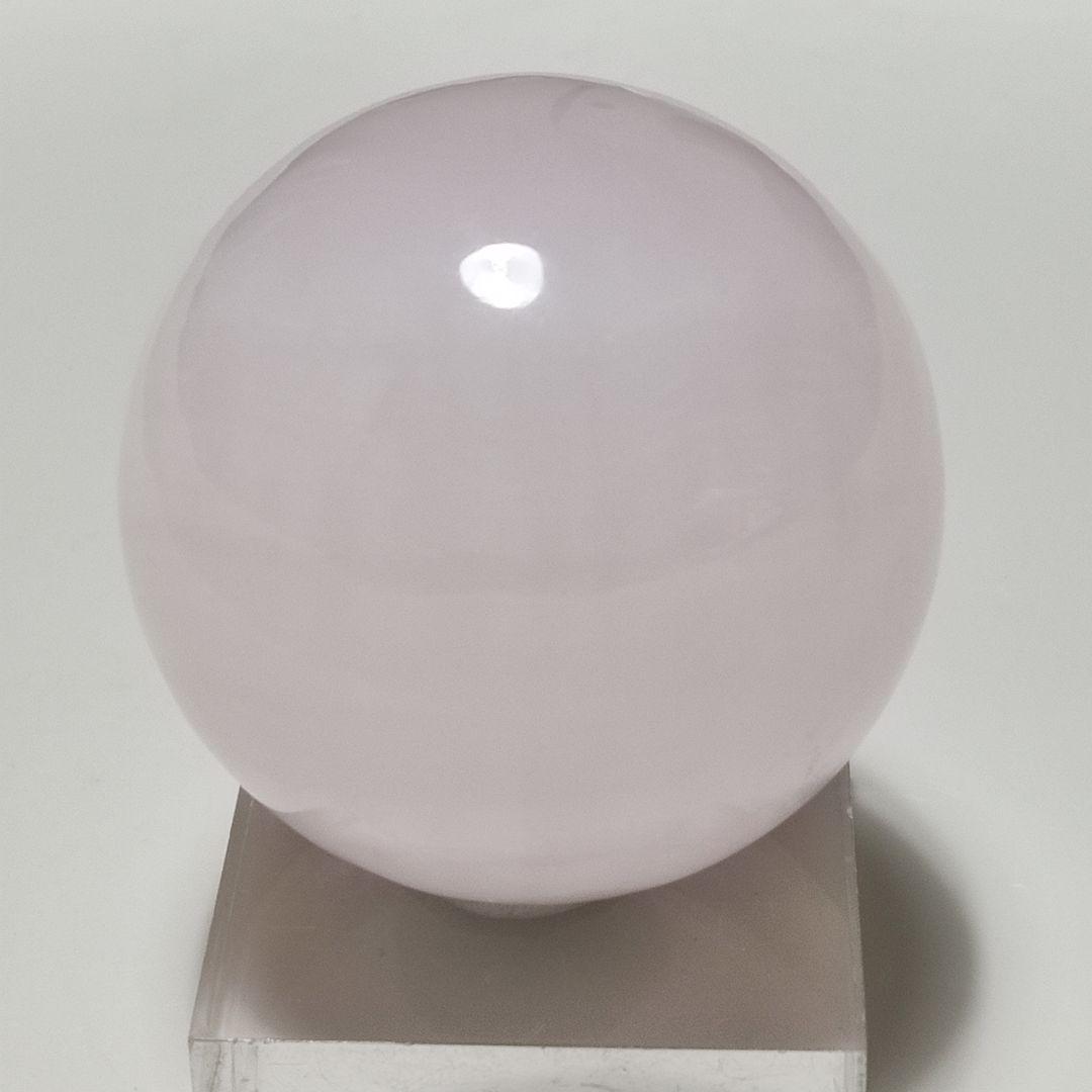 パワーストーン　天然石　ローズクォーツ　丸玉　直径5cm　178g　No.373