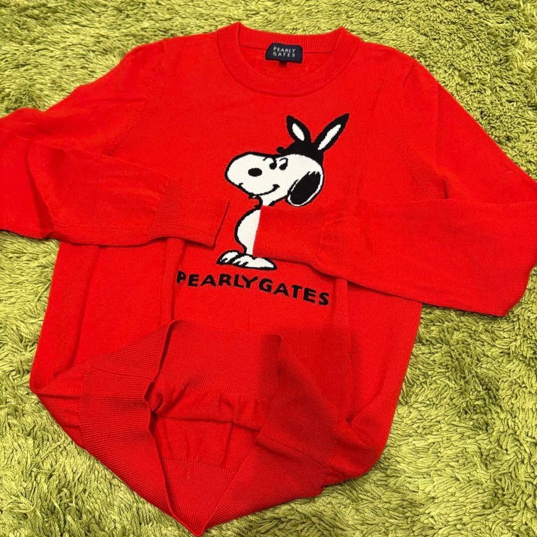 パーリーゲイツ PEARLYGATES スヌーピー ニット セーター サイズ0