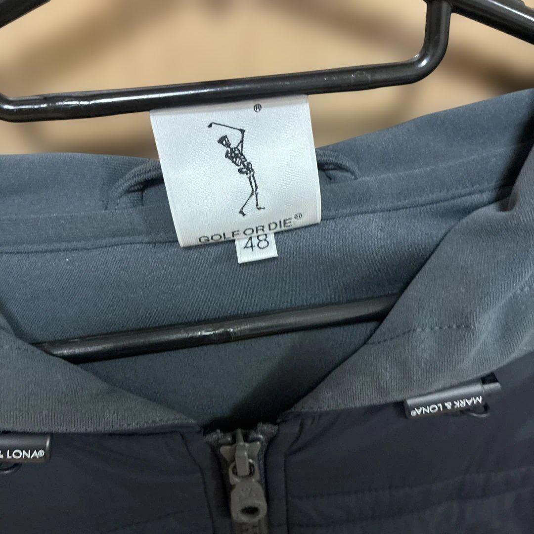 MARK & LONA フード付きパーカー ダークグレー