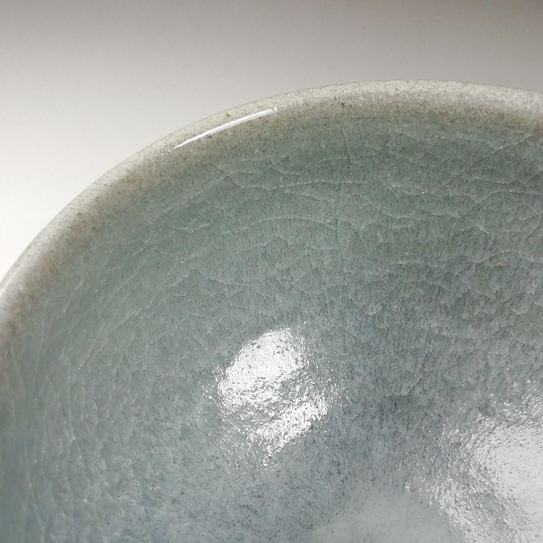 Ｔ４１３　茶碗　『白石釉　茶碗』『清水正 作』　共箱　抹茶碗　茶道具