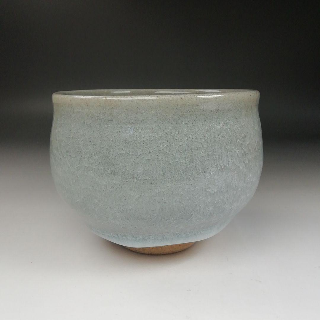 Ｔ４１３　茶碗　『白石釉　茶碗』『清水正 作』　共箱　抹茶碗　茶道具