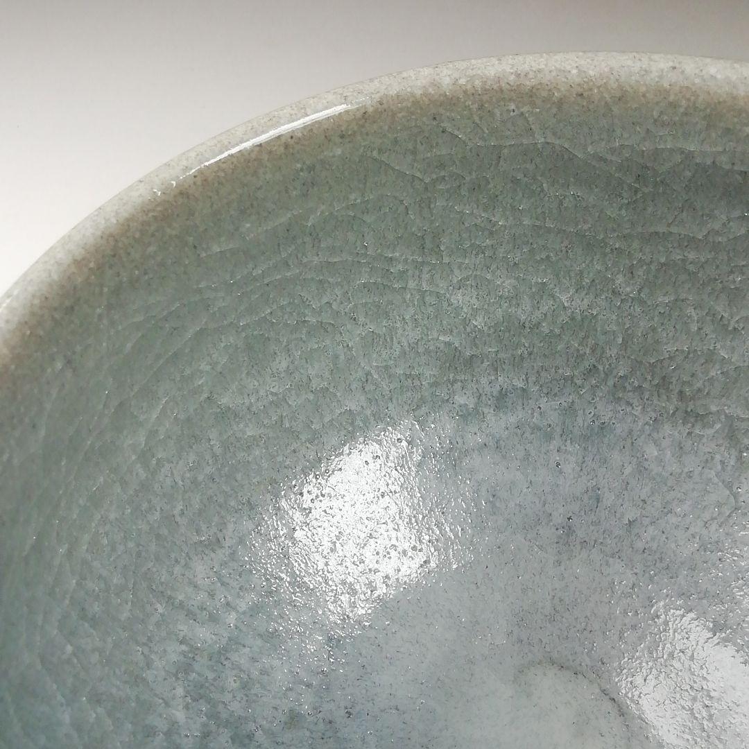 Ｔ４１３　茶碗　『白石釉　茶碗』『清水正 作』　共箱　抹茶碗　茶道具