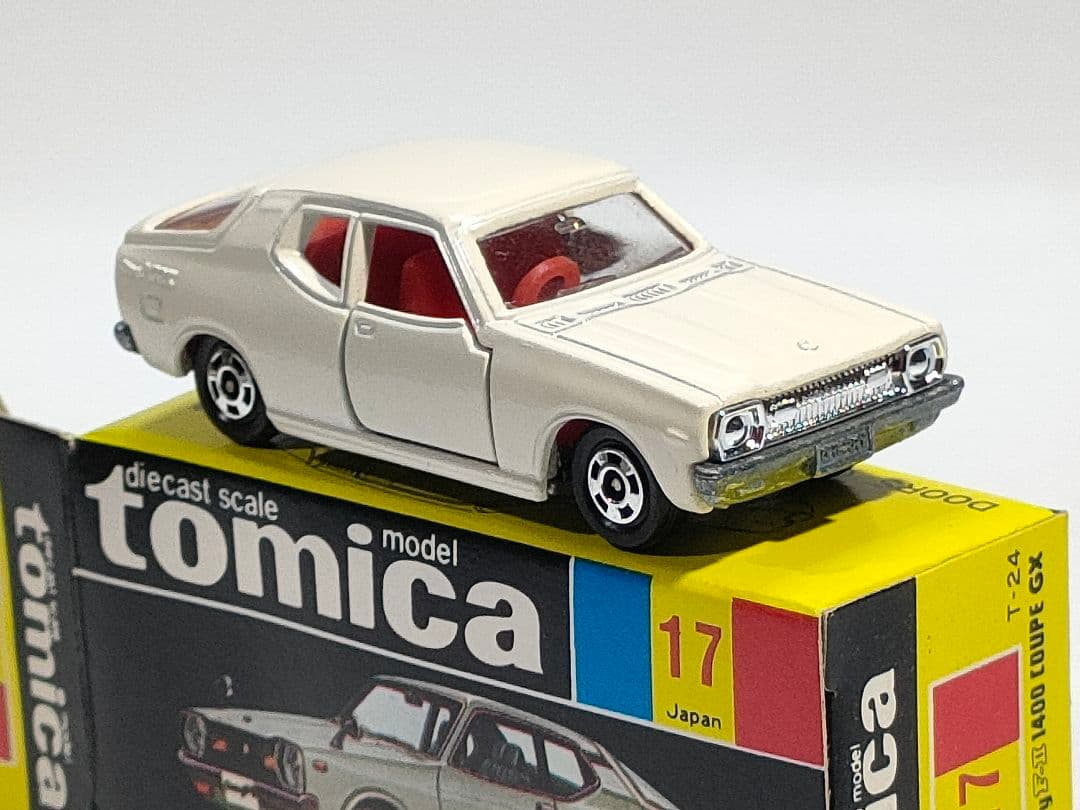 黒箱トミカ 17　日産チェリーFⅡ 1400クーペGX　美品　日本製　デッド