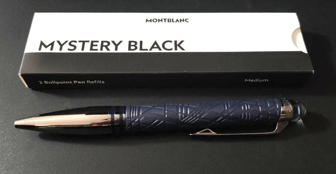 美品モンブラン スターウォーカー ボールペン スペースブルー ドゥエ　リフィル付