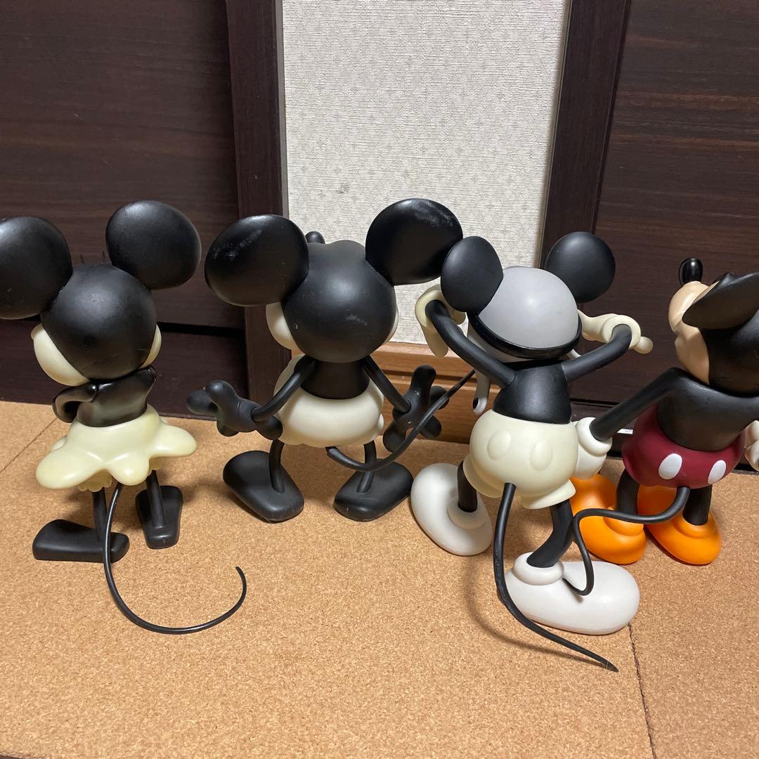 メディコムトイ‼️ミッキーマウス ミニーマウス フィギュア 4体セット‼️オールド‼️