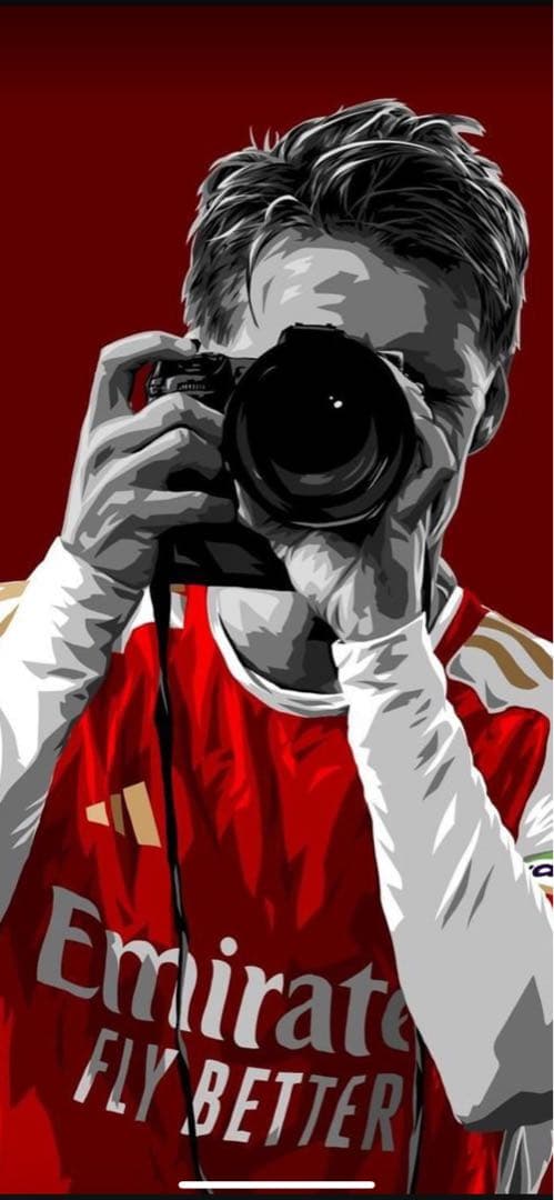 【正規品・美品】アーセナル ウーデゴール23/24 ユニフォーム　日本XL