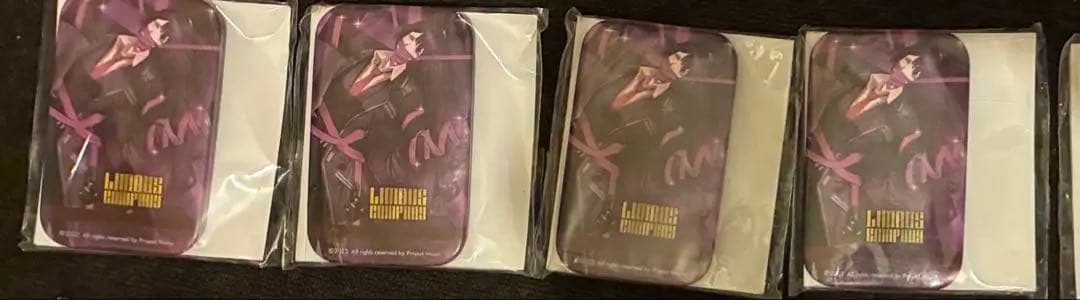 4点セット ホンル リンバスカンパニー くじメイト D賞 スクエア缶バッジ