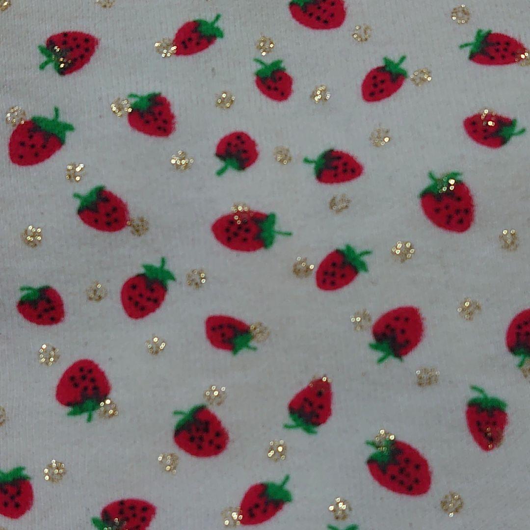 犬服 S わんこの普段着　いちごにラメドット