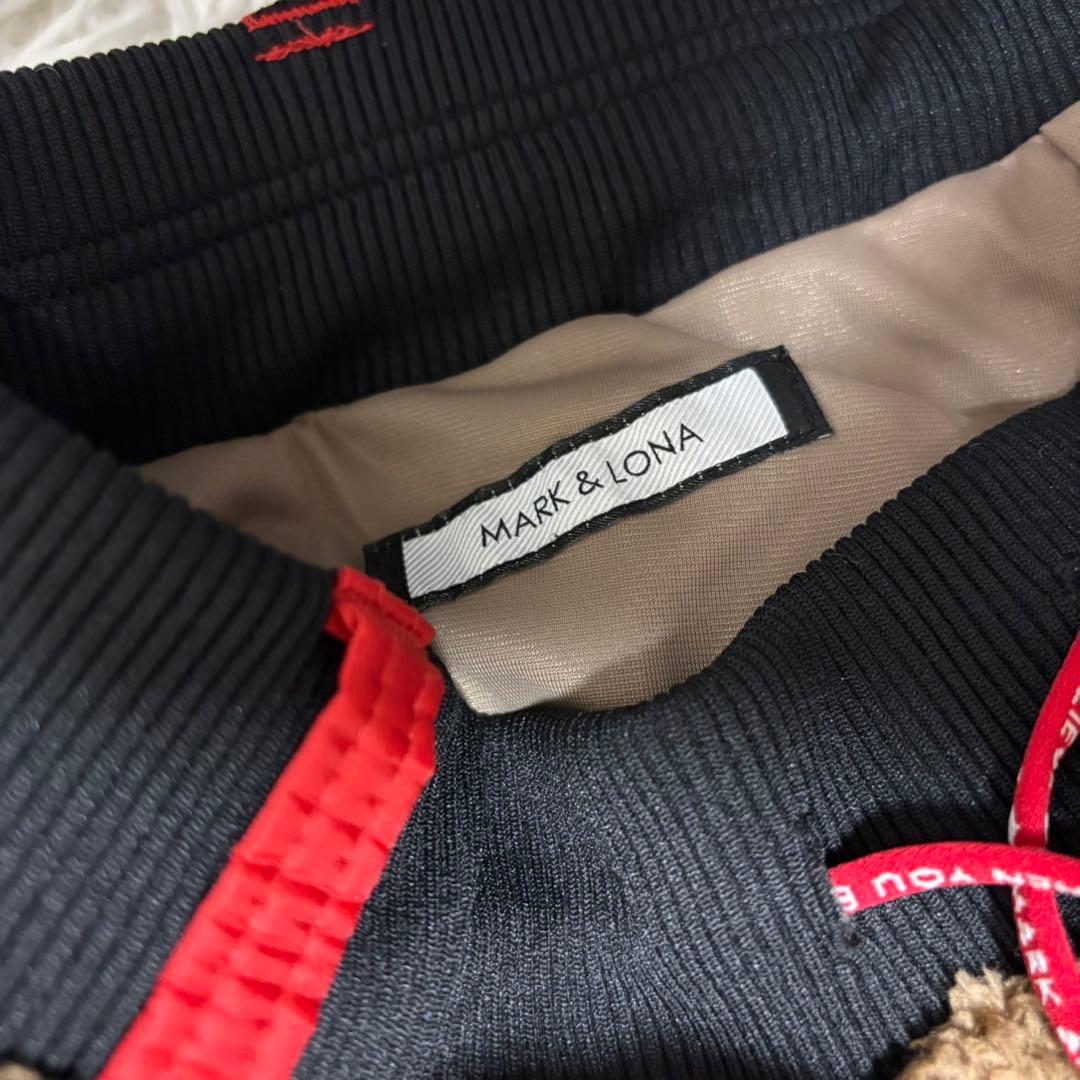 マークアンドロナ セットアップ ファー ボア パーカー パンツ ゴルフ ウェア