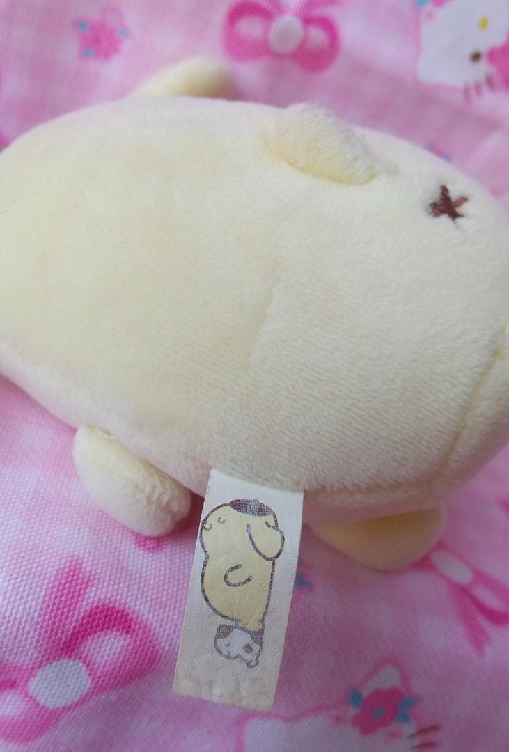 ポムポムプリン　ぬいぐるみ　マスコット　キーホルダー　お花　葉っぱ　レトロ