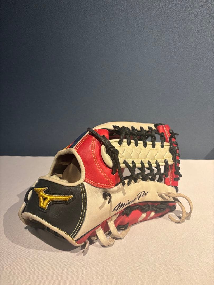 ミズノプロ 限定オーダー 軟式用 外野手用グラブ　レインボーライン仕様