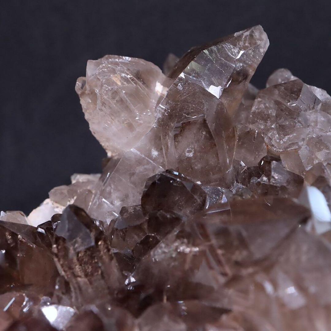 スモーキー クォーツ クラスター 煙水晶 229g SQZ104 原石　天然石