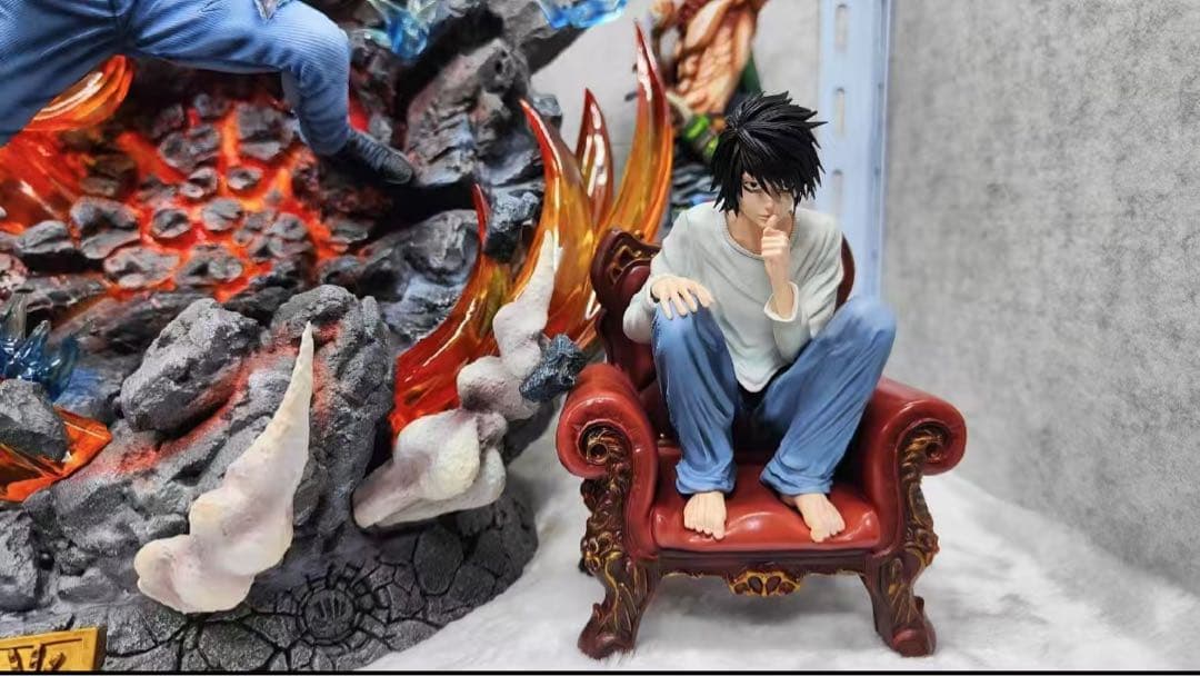 デスノート エル・ローライト L ガレージキット ガレキ スタチュー③