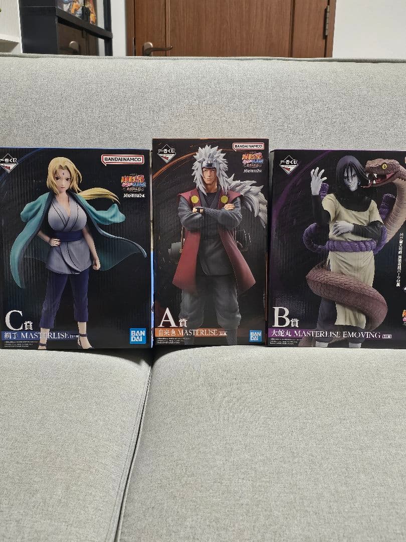 ナルト　一番くじ　フィギュア　三忍　自来也　大蛇丸　綱手　A賞　B賞　C賞