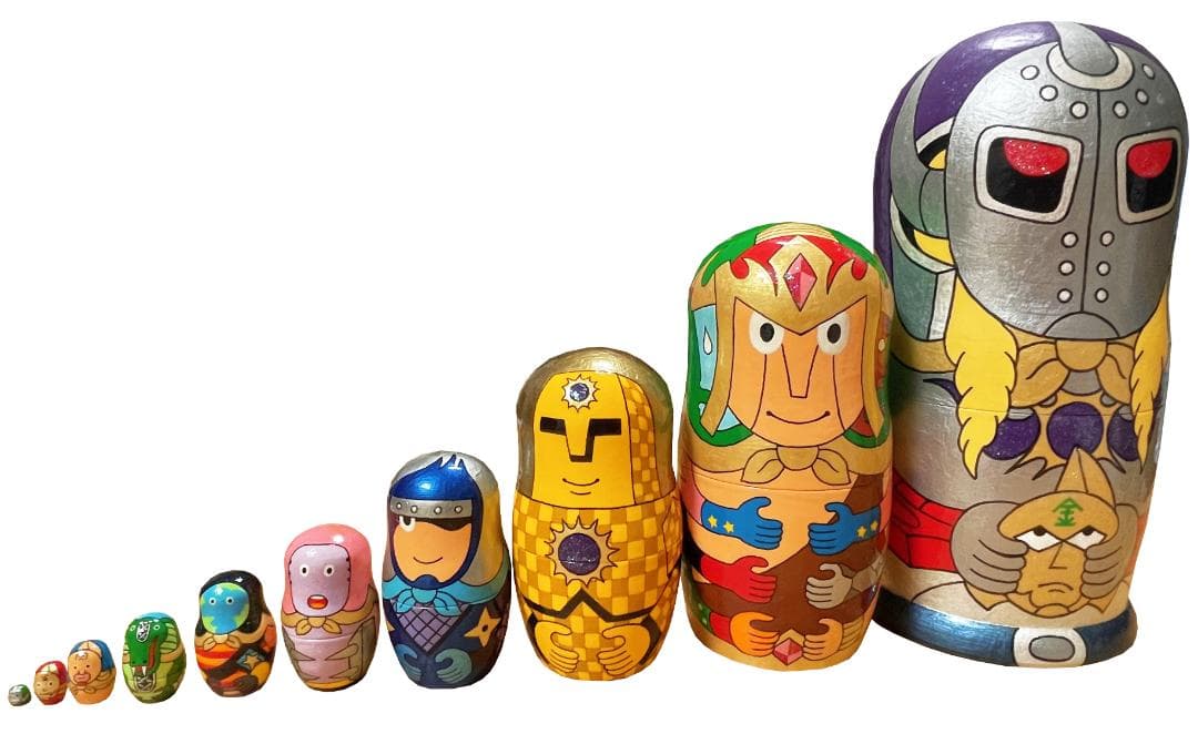 超特大！悪魔将軍（キン肉マン）マトリョーシカ 【10体1セット】