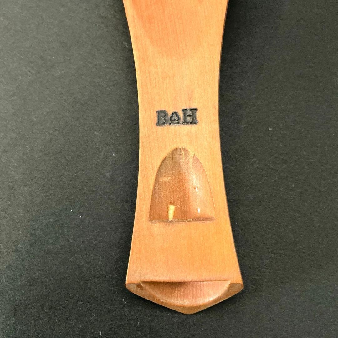 ボワ・ダルモニ　ヴァイオリン(ヴィオラ？)テールピース　アジャスター付き　柘植