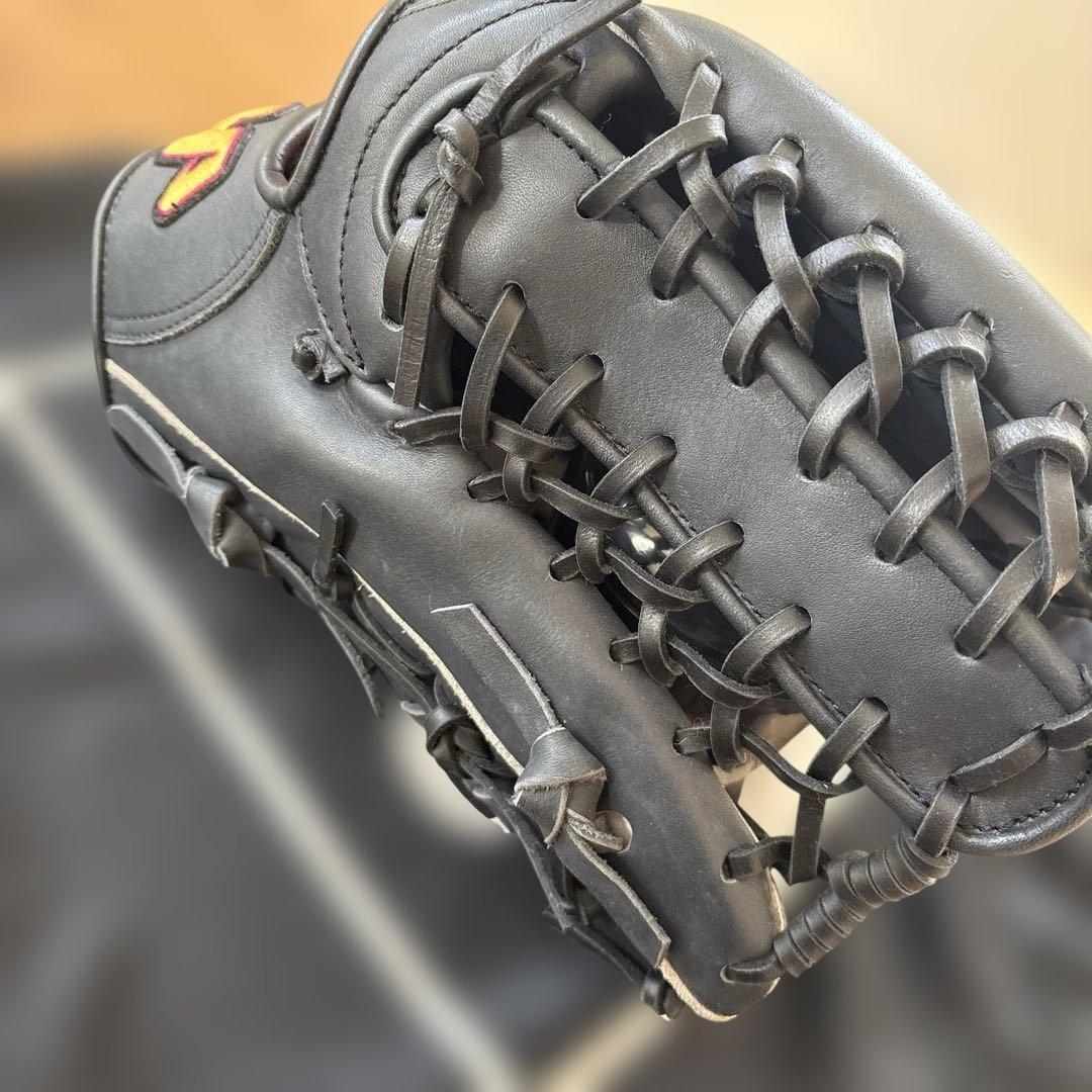 HATAKEYAMA TH-177WB 軟式用グローブ 黒 1985