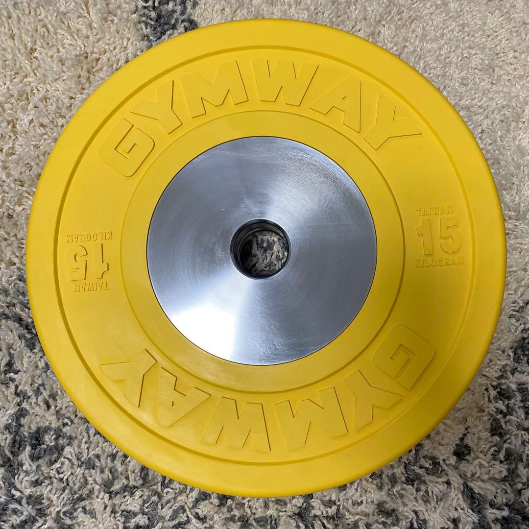 tmkom693 GYMWAYジムウェイ＊バンパープレート15kg＊①