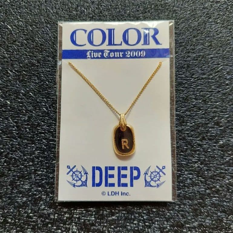 『R』COLOR DEEP 『RYO』イニシャル ネックレス