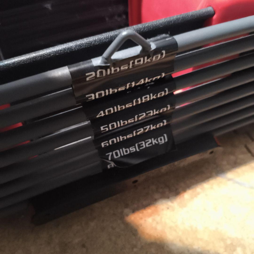 ① 可変式ダンベル　40キロ✖︎2