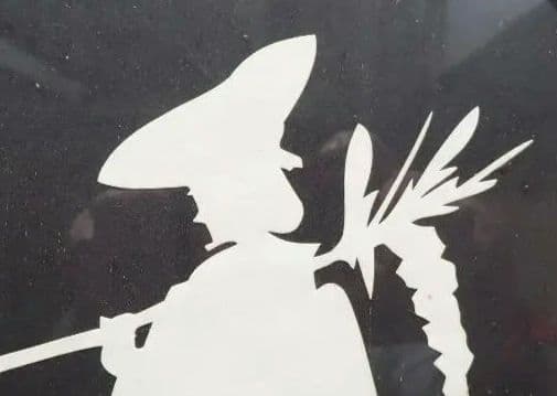 きり絵 林家小正楽/三代目林家正楽師匠 1990.4.16に新宿末広亭にて