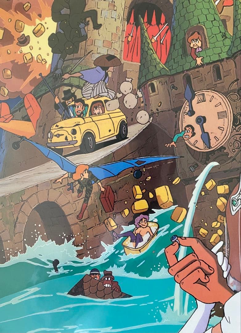 【激レア】カリオストロの城　ルパン　クラリス　ポスター　宮崎駿　B2サイズ　C