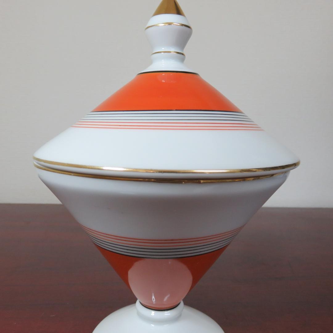 名古屋製陶所 大冠マーク NS シュクリエ 砂糖入れ 共箱 トング付き 欠け