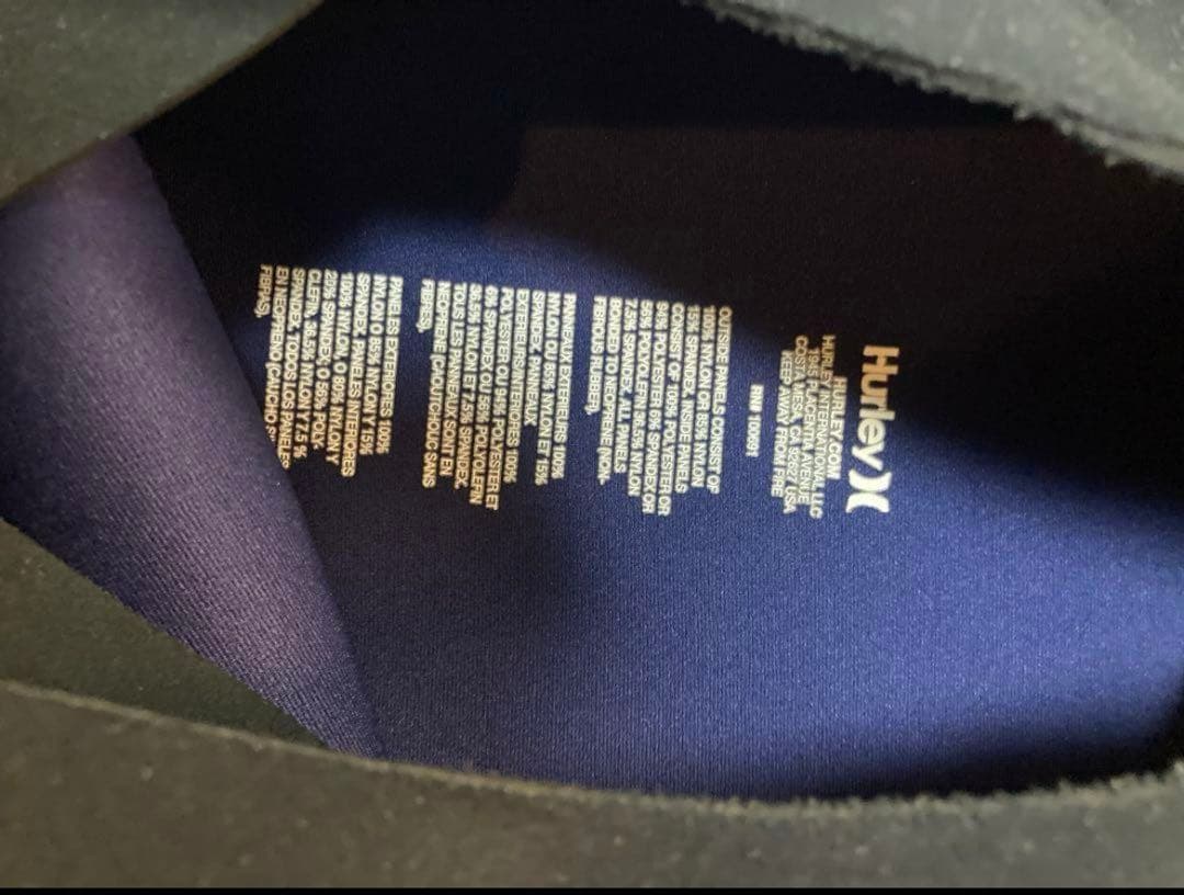 【極美品】hurley ジャーフル フルスーツ ウェットスーツ