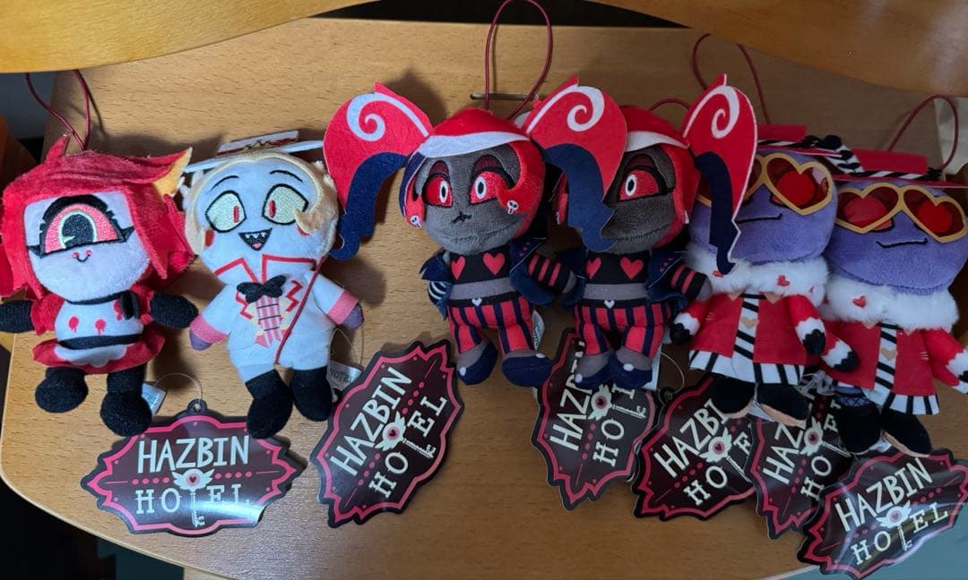 ハズビン・ホテルへようこそ　おすわりぬいぐるみ　ラウンドワン限定品　6体セット