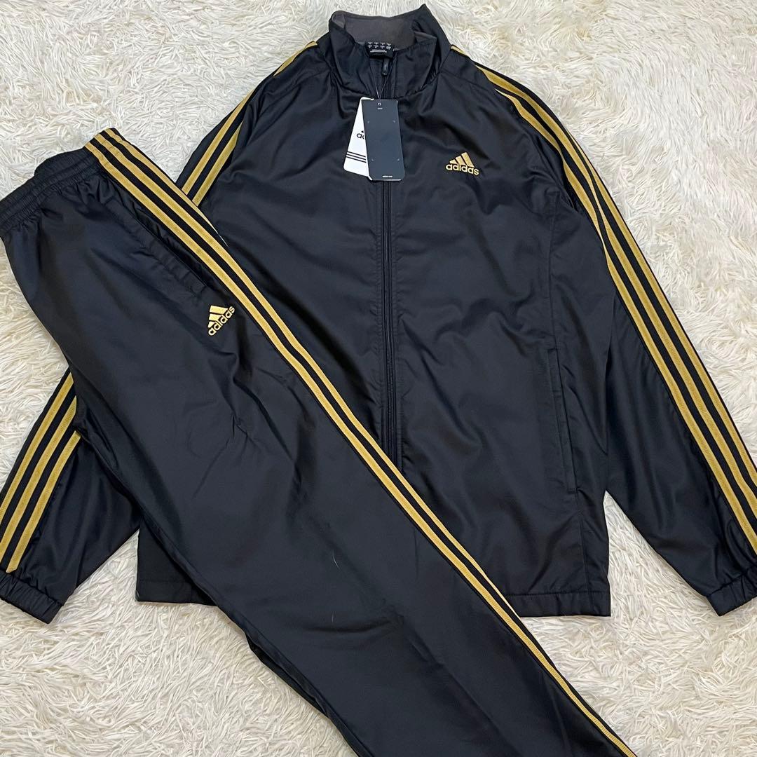 ✨新品✨ adidas 00’s 万国旗タグ ジャージ 上下セット 黒金 XL