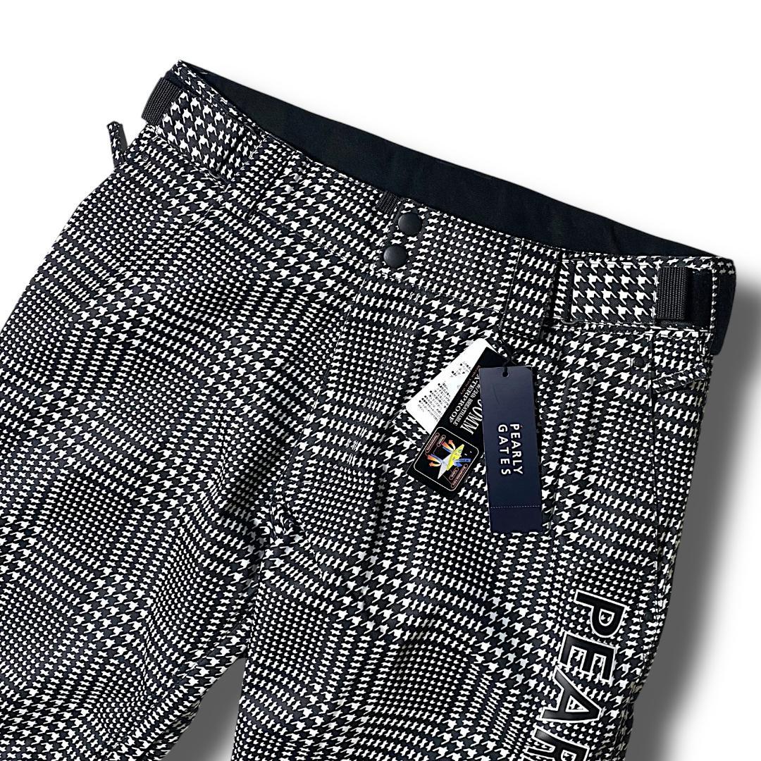 4 定価4万 パーリーゲイツ 千鳥格子柄 スノーウエア パンツ スノボ ロゴ