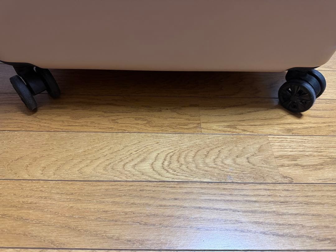 ペチコ ペット用キャリーケース ピンクベージュ×ホワイト Lサイズ