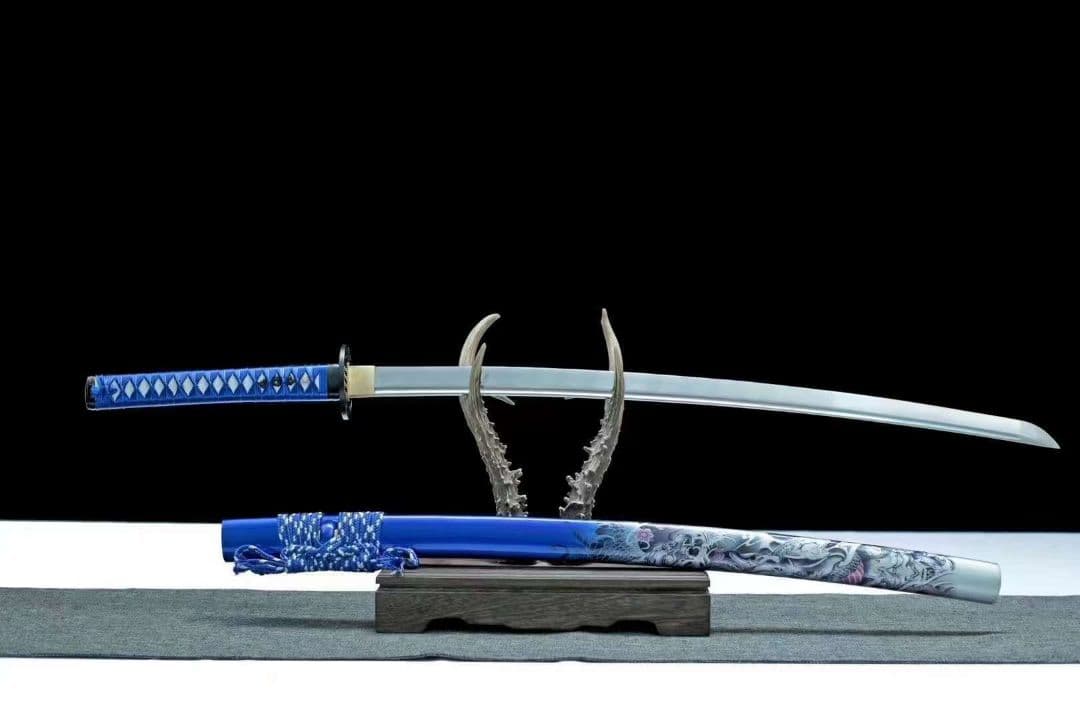 1063-武具 刀装具 日本刀　模造刀 居合刀 武士道 武蔵 鑑賞用 手鍛造打