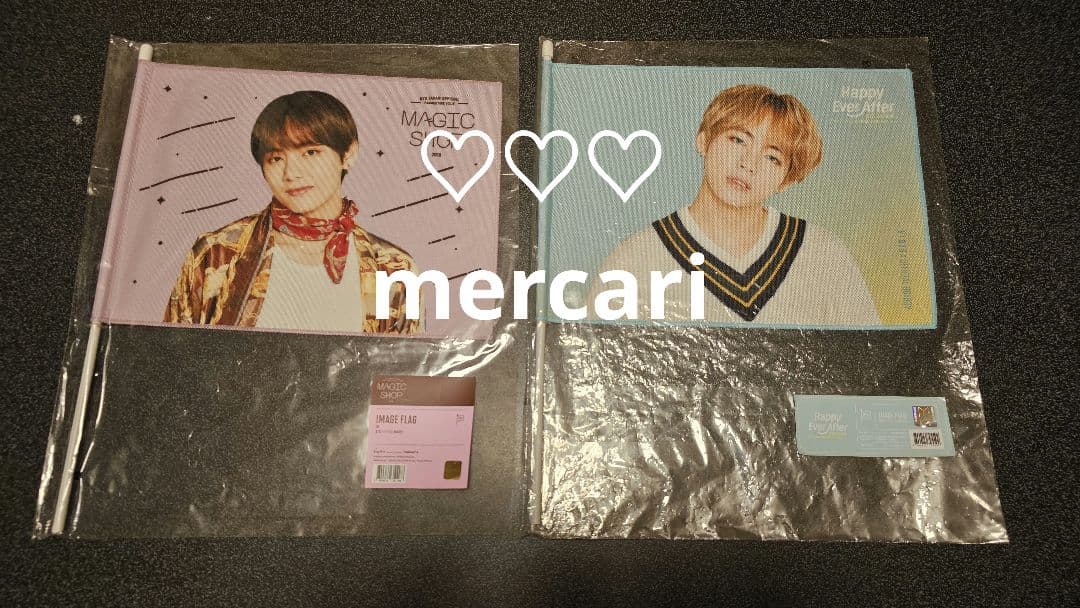 BTS バンタン テヒョン V うちわ イメージピケット フラッグ