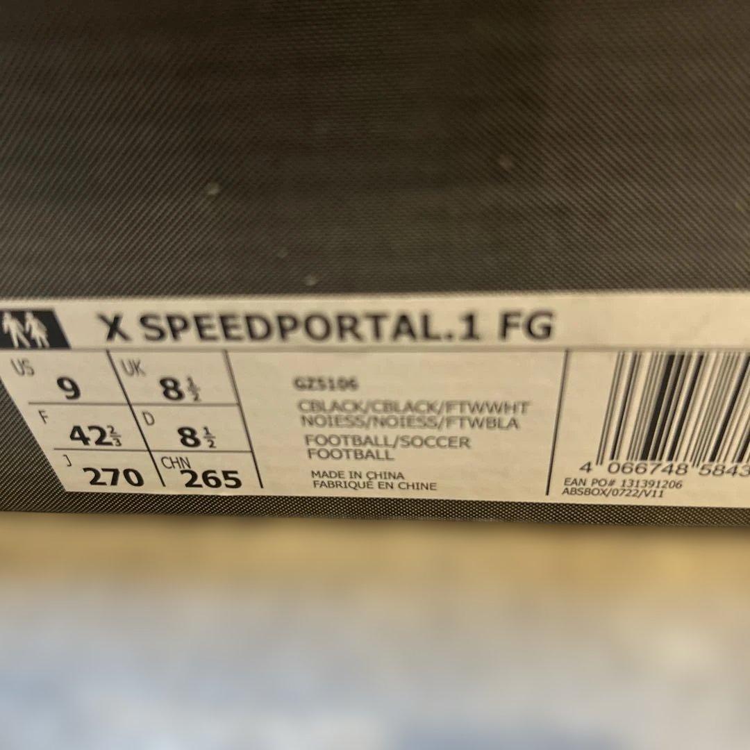 希少　新品　エックス スピードポータル.1 FG　27.0cm 　ブラック