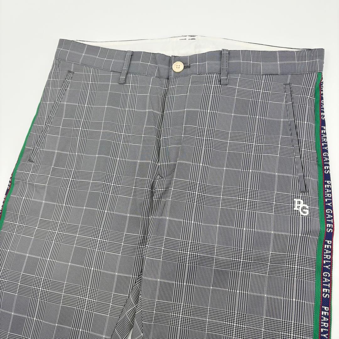 美品　パーリーゲイツ ゴルフパンツ チェック グレー 6 LL 30周年　809