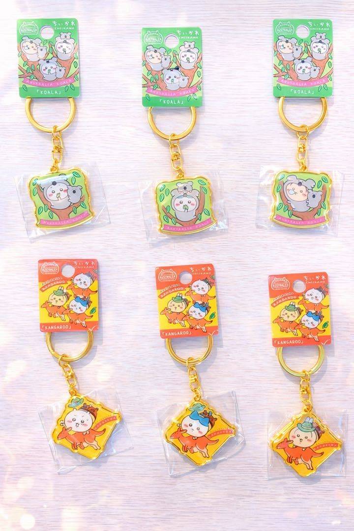 ちいかわキーホルダーオーストラリア限定 アクリルキーホルダー 6個セット