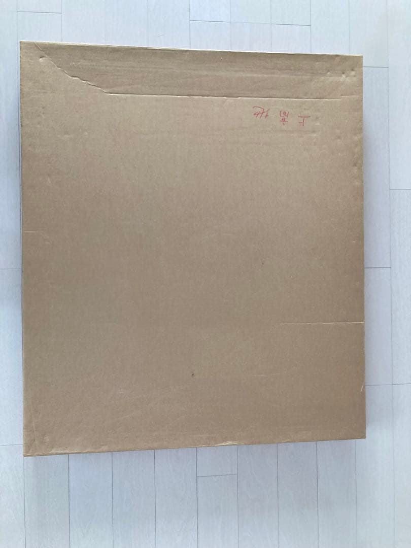 絵画　塚田國次　秋のカラ松林と梓川