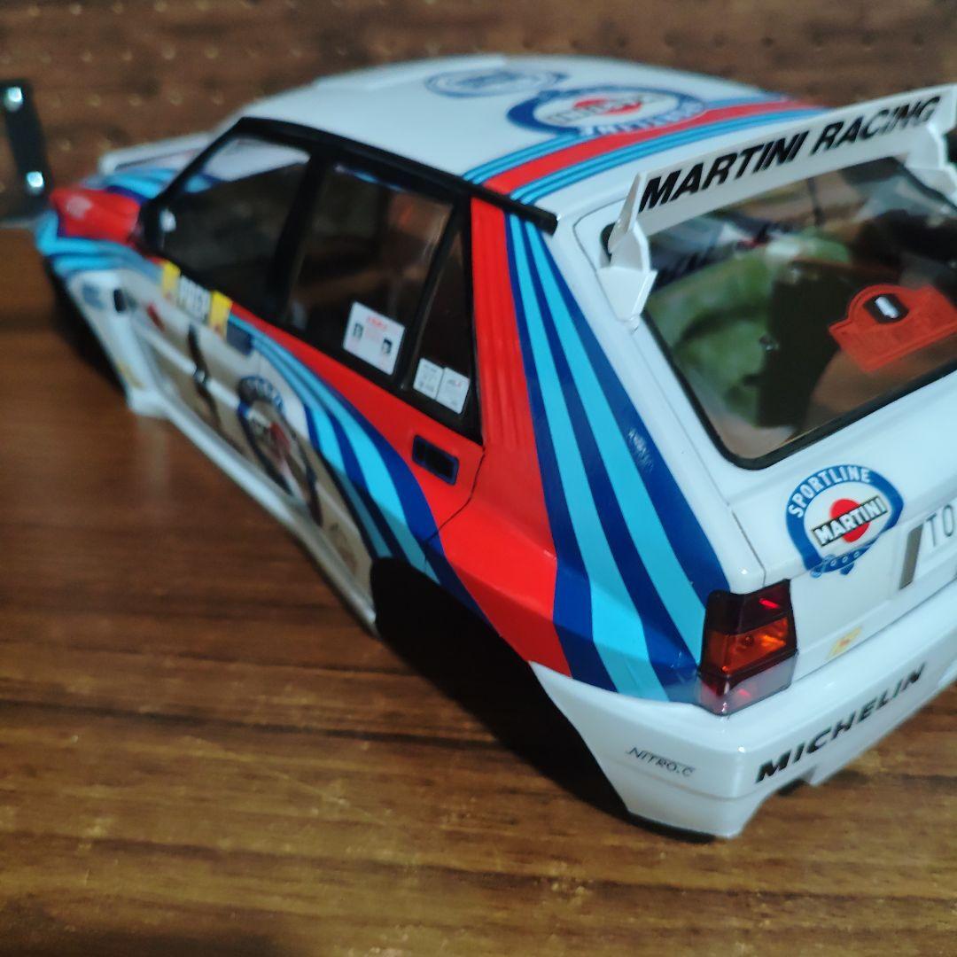 タミヤ　ランチアデルタ　ラリー　ボディ　電飾施工済