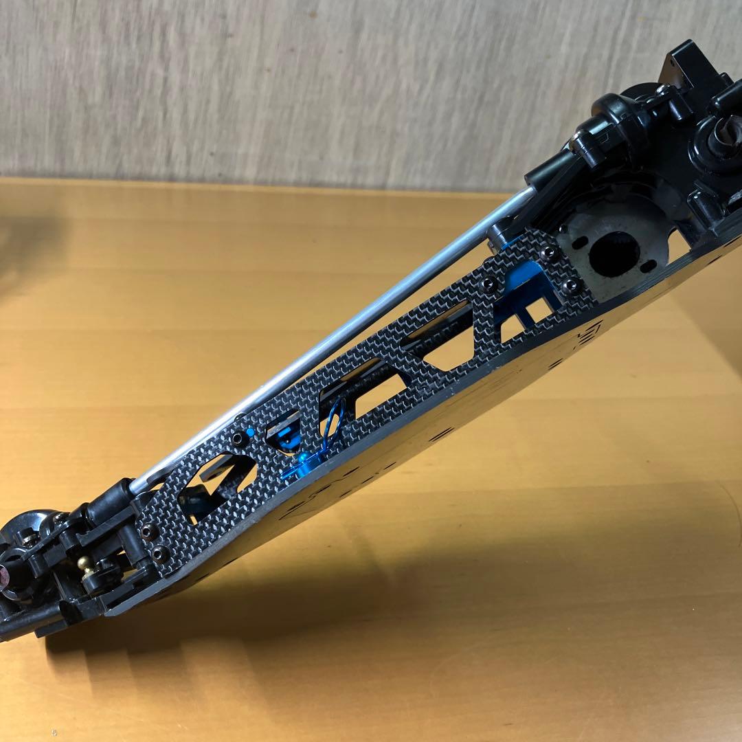 【レア】タミヤ ラジコン DF03 カーボンシャーシ　前後ギアボックス付き