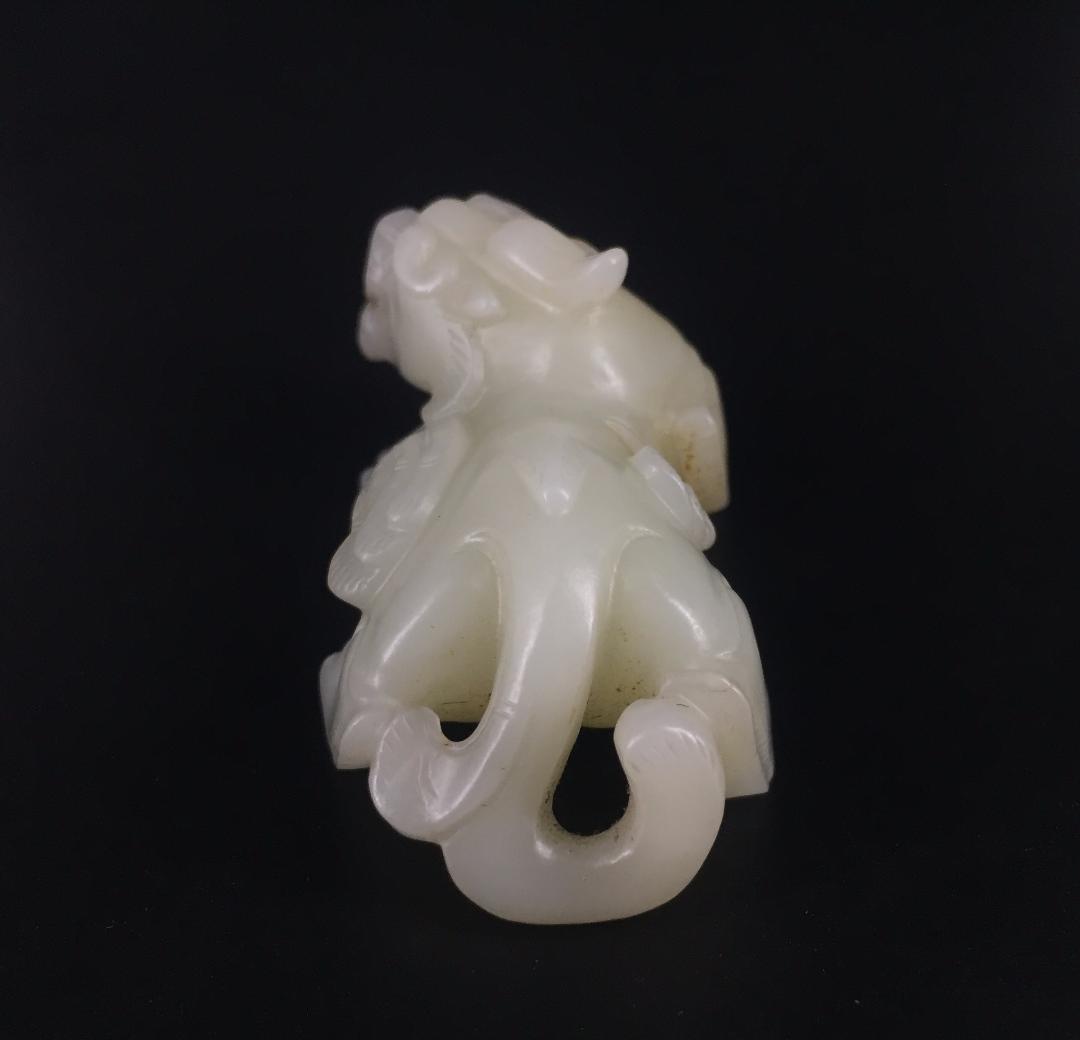 漢代 瑞獣貔貅置物 古玉老玉和田玉 中国美術骨董工芸品 収蔵品