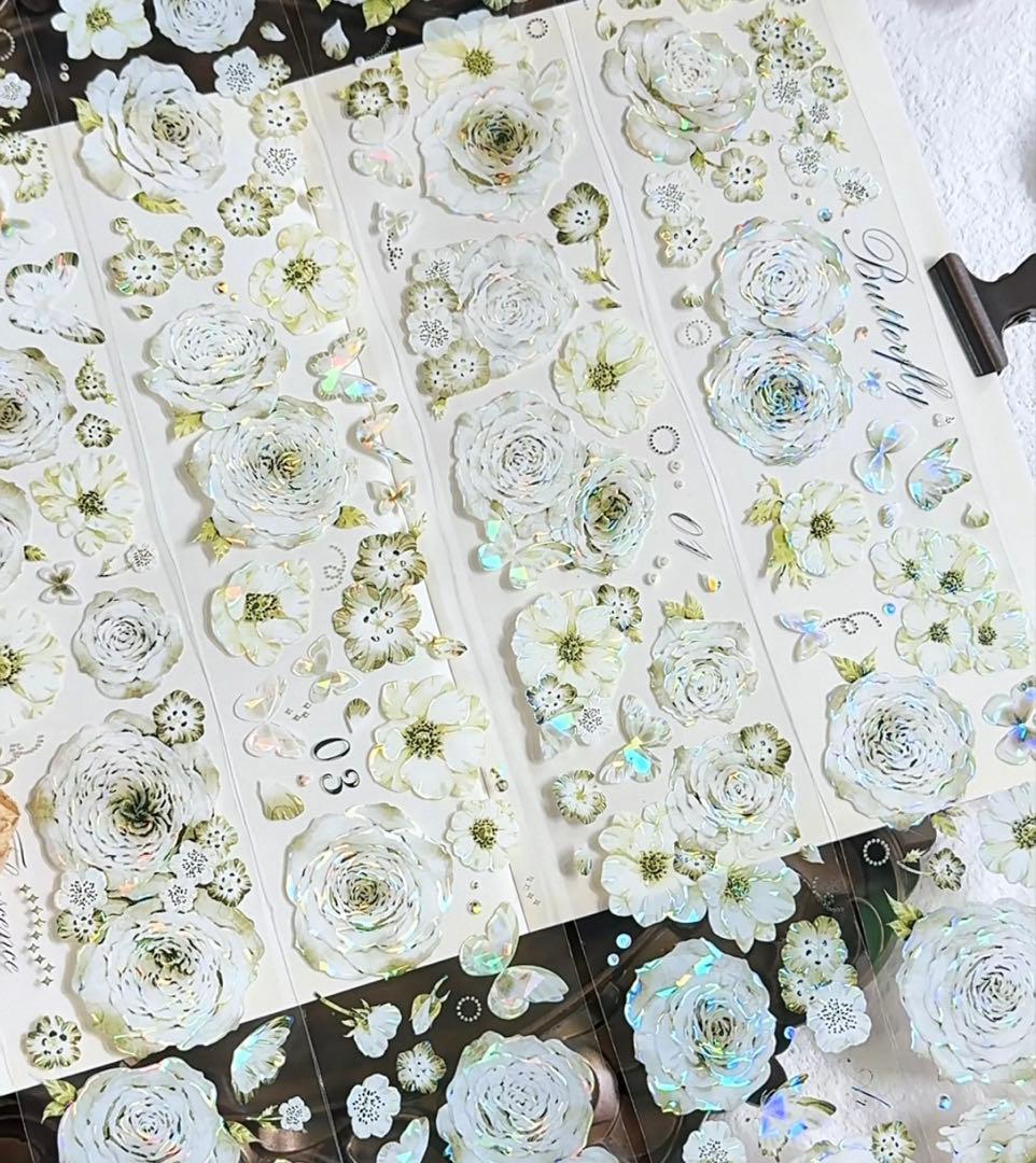 ⭐️SALE⭐️ 林野间《青玫瑰》海外マスキングテープ　マステ 【2462】