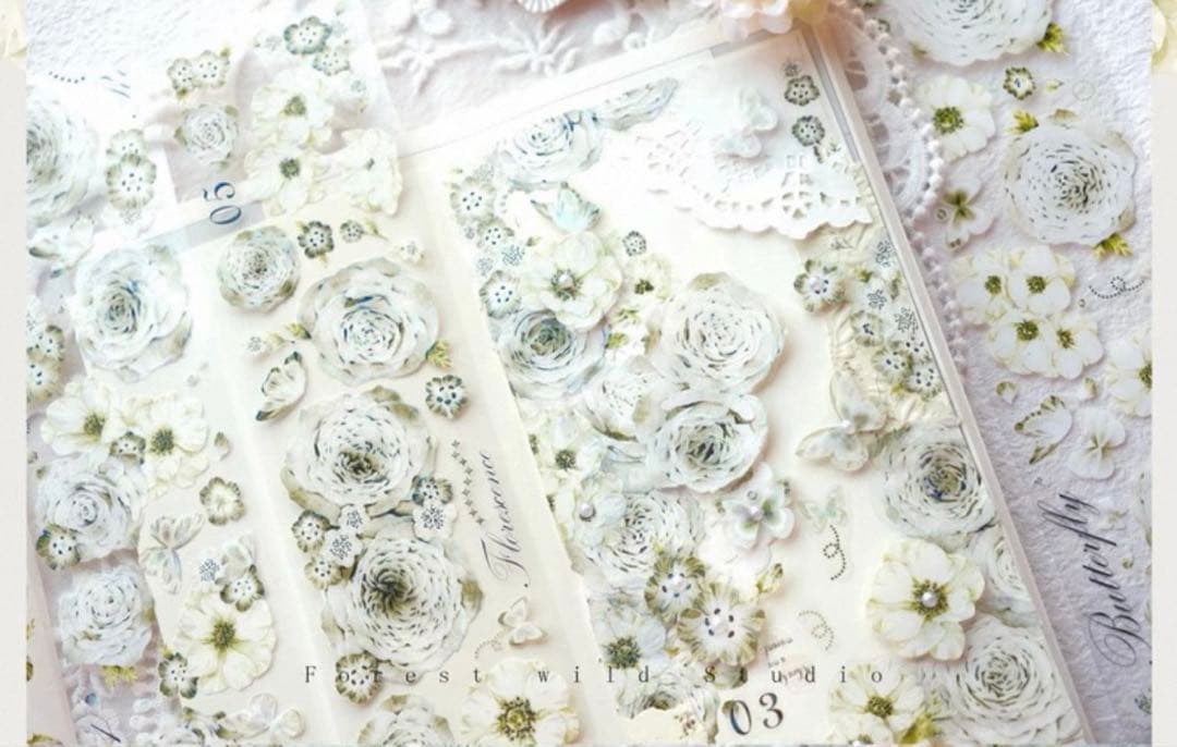 ⭐️SALE⭐️ 林野间《青玫瑰》海外マスキングテープ　マステ 【2462】